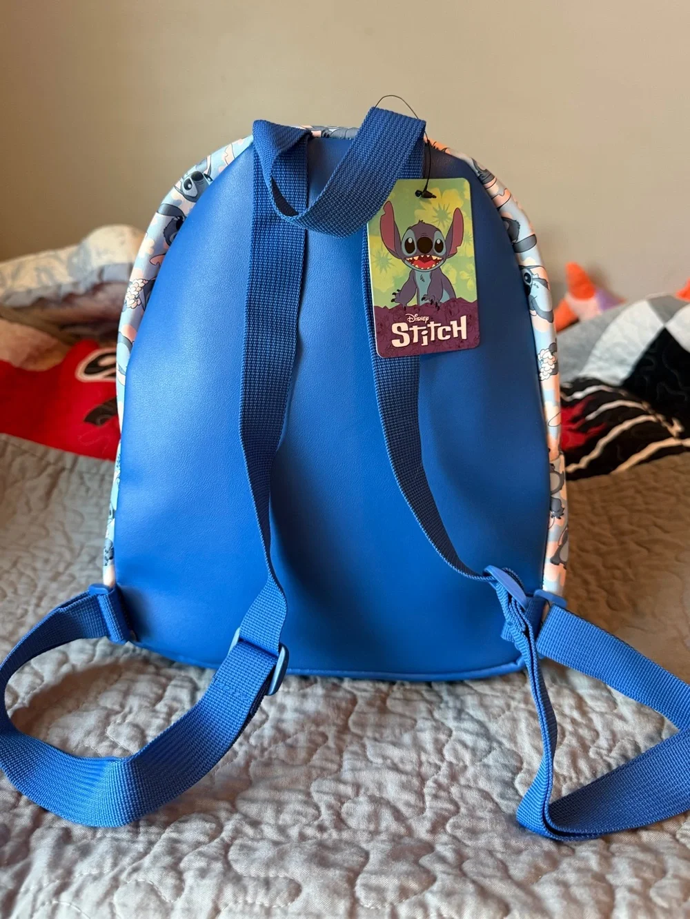 NWT Disney Stitch Blue Mini Backpack